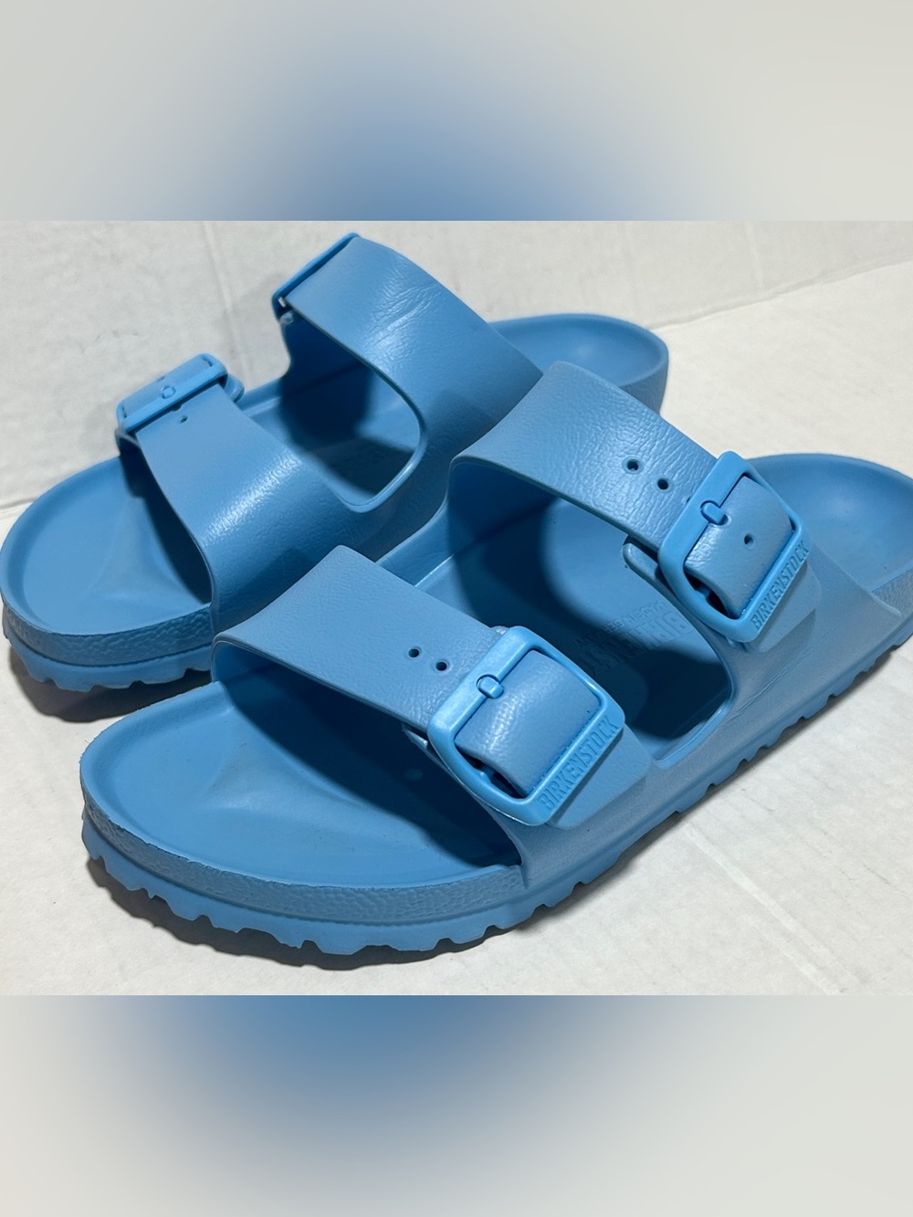 Birkenstock Two-Buckle Slide Sandals - Blue